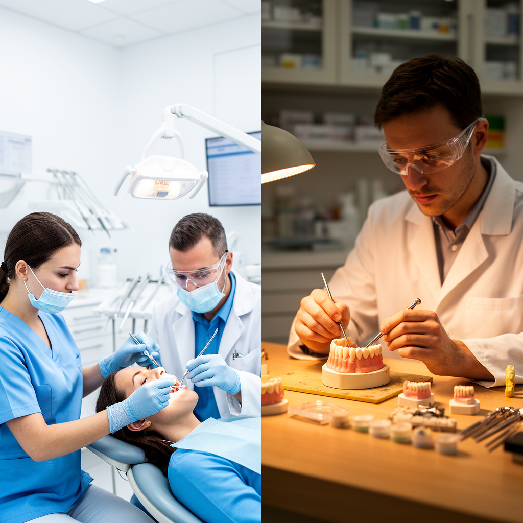 Salud Oral vs. Mecánica Dental: Diferencias y cuál tiene más salida laboral